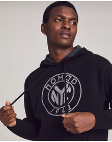 Nomad1942 | Men | Chester Thick Cashmere Hoodie | Black