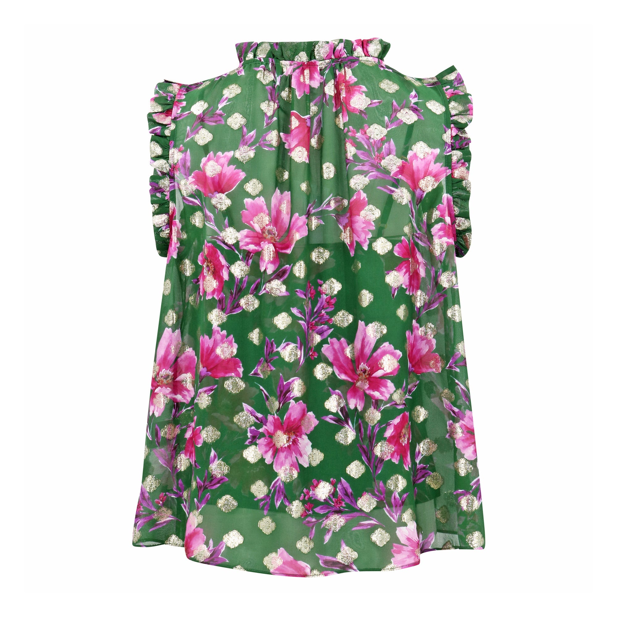 Nora Top | Pink Poinsettia