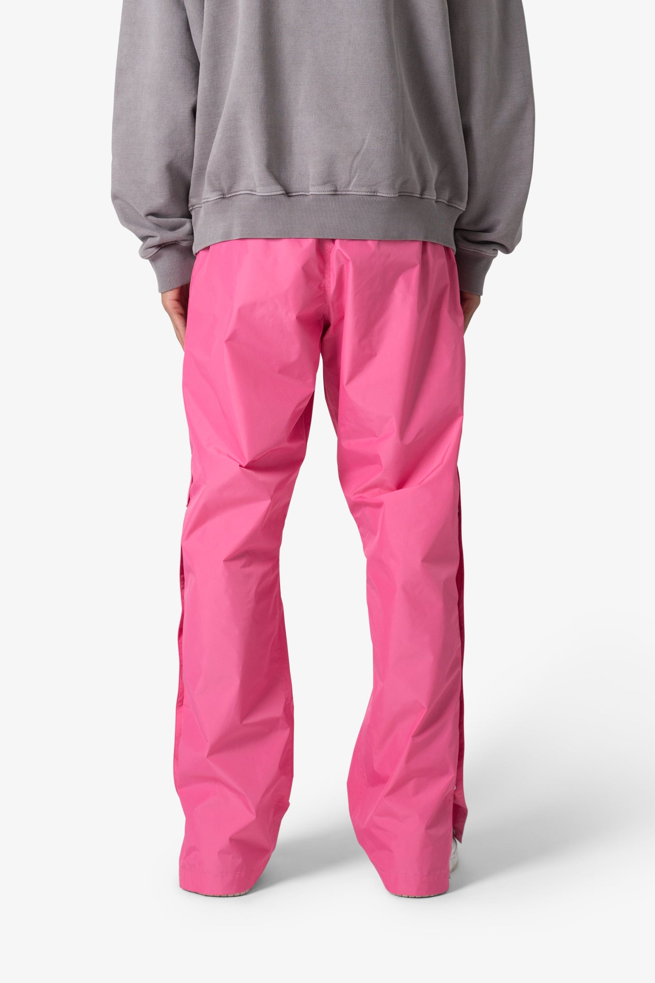Nylon Snap Track Pants | Pink