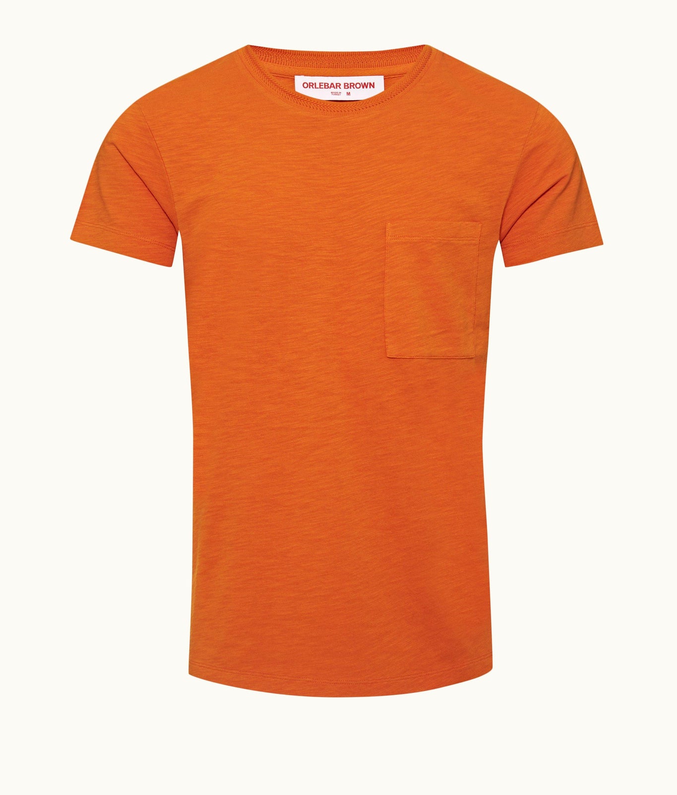 OB Classic Classic Fit Crewneck Garment Dye Cotton T-Shirt | Tiger Lily