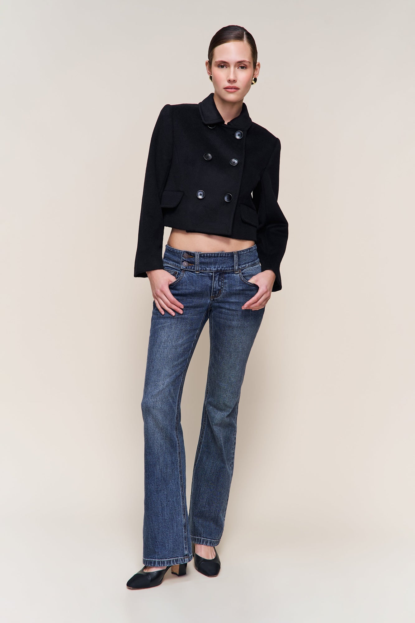 Womens | Antoinette Double Breasted Jacket | Black