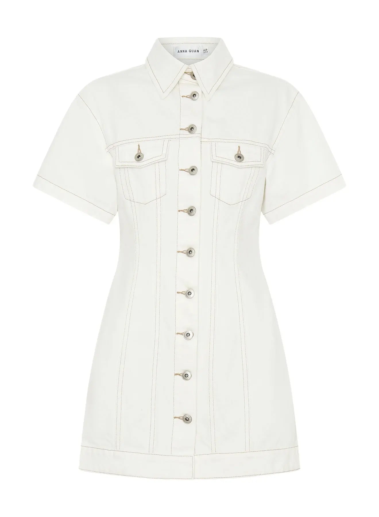 Ollie Dress | White Denim
