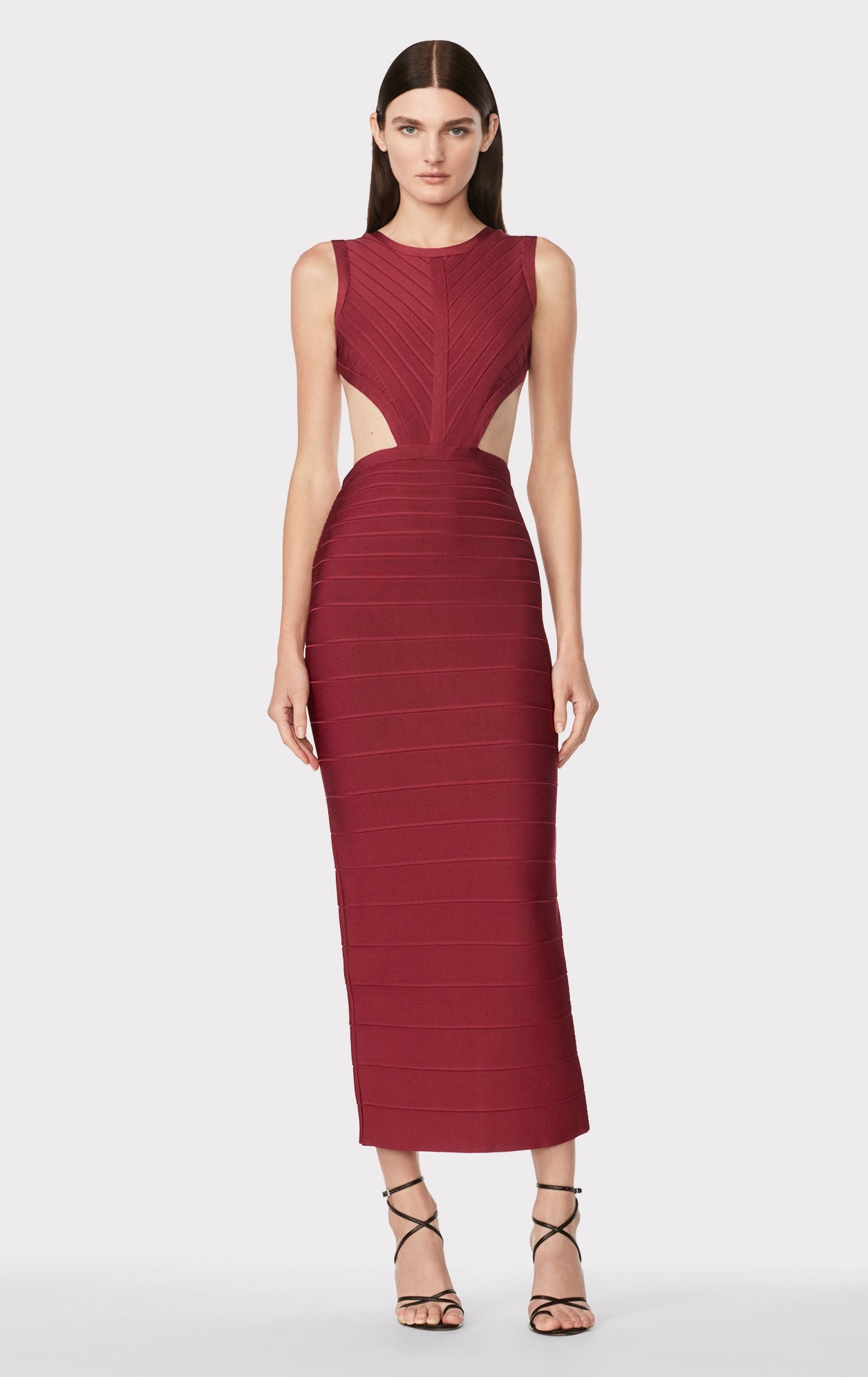 Cut Out Open Back Gown | Raspberry