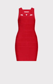 Strappy Mini Dress | Lipstick Red