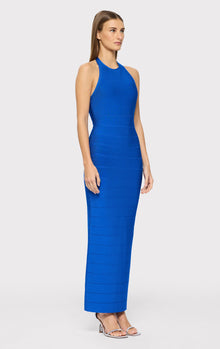 Halter Bandage Gown | Bright Blue