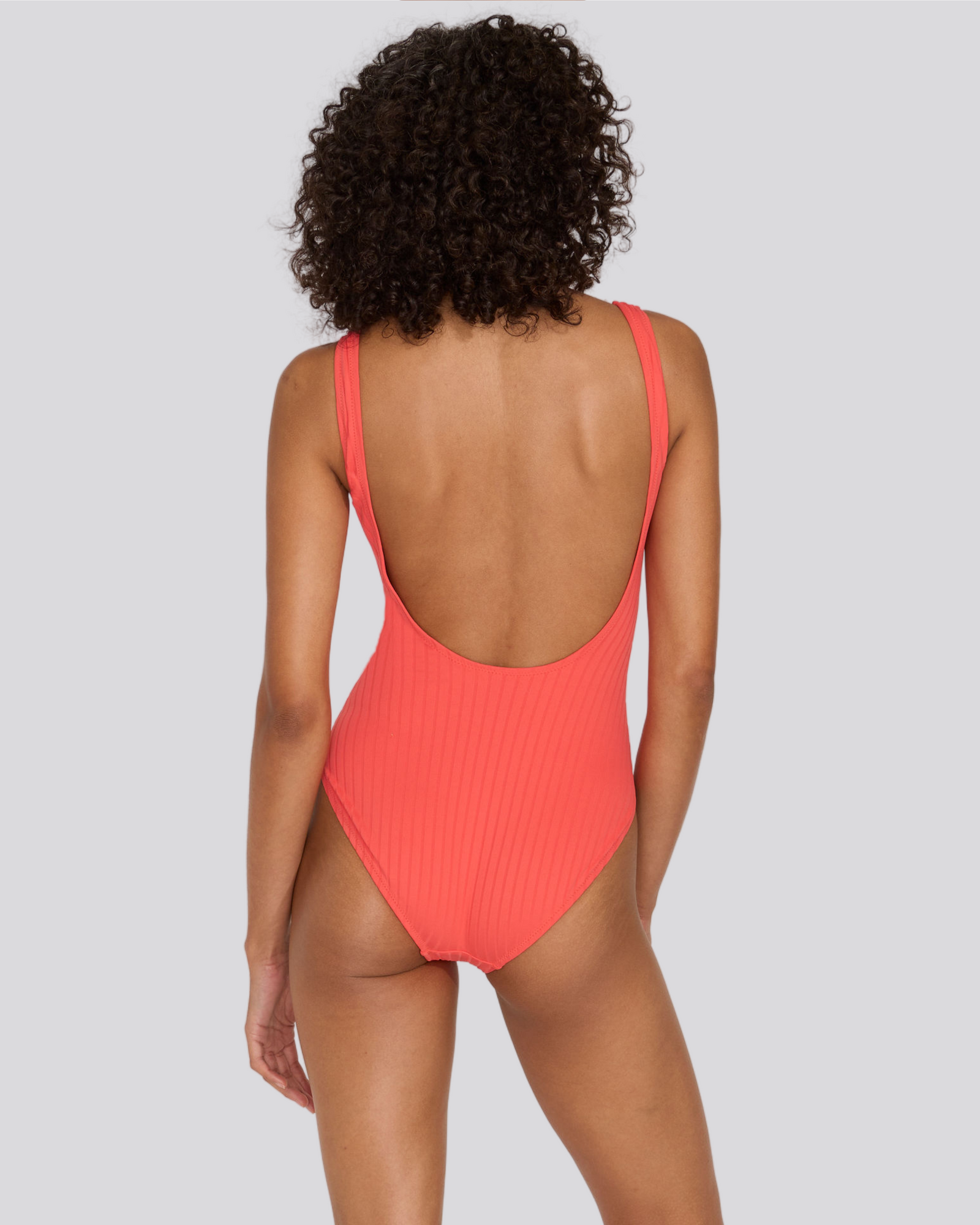 The Anne-Marie Ribbed One Piece - Solid & Striped