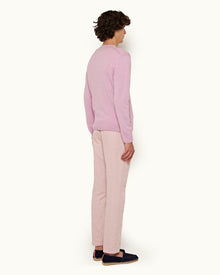 Conch Pink Cotton-Linen Trousers | Conch Pink