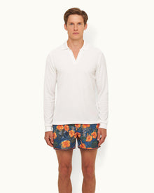 Cloud Classic Fit Towelling Polo Shirt | Cloud