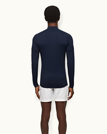 Bray Navy Half-Zip Rash Guard | Navy