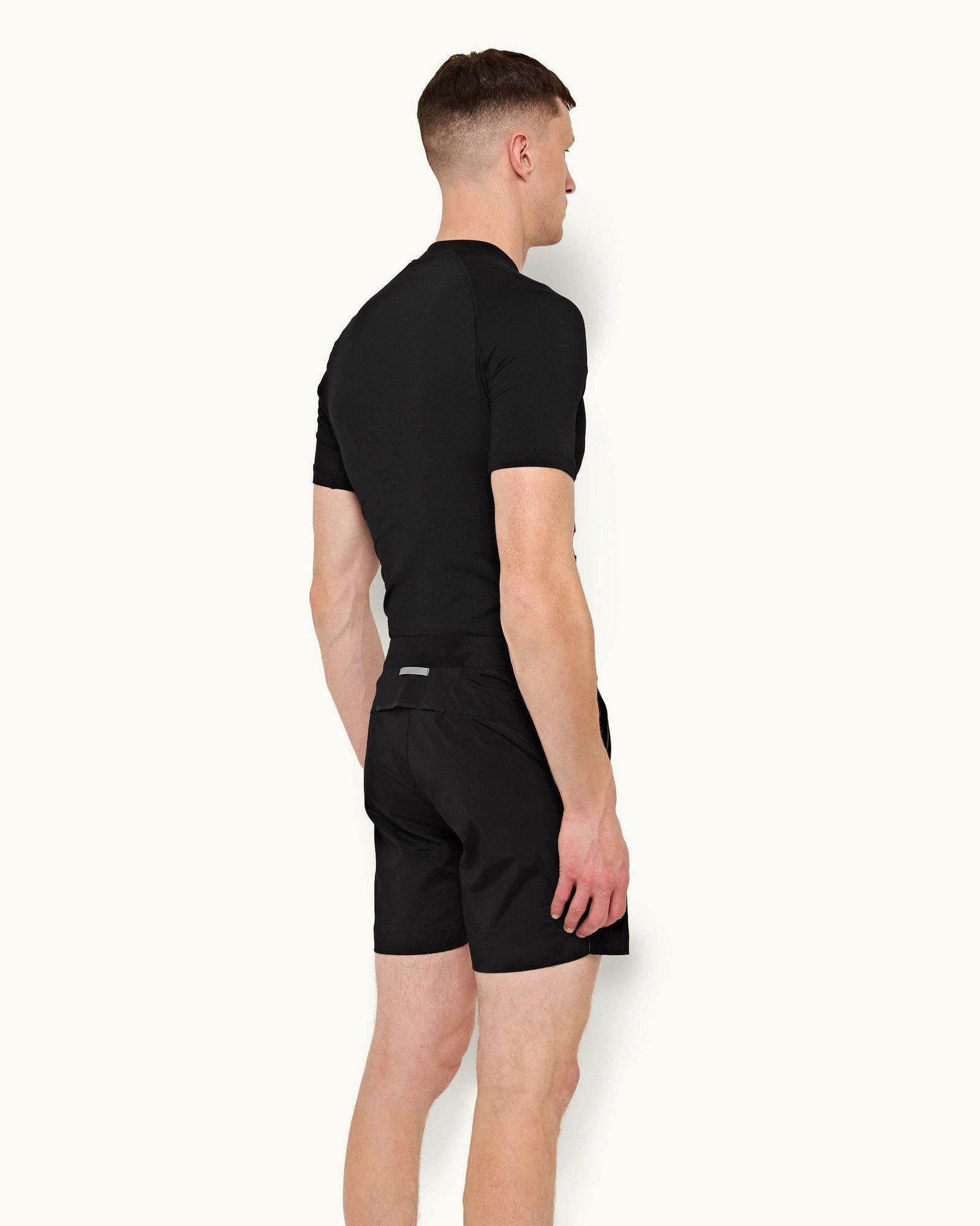 Black Short-Sleeve Rash Guard | Black