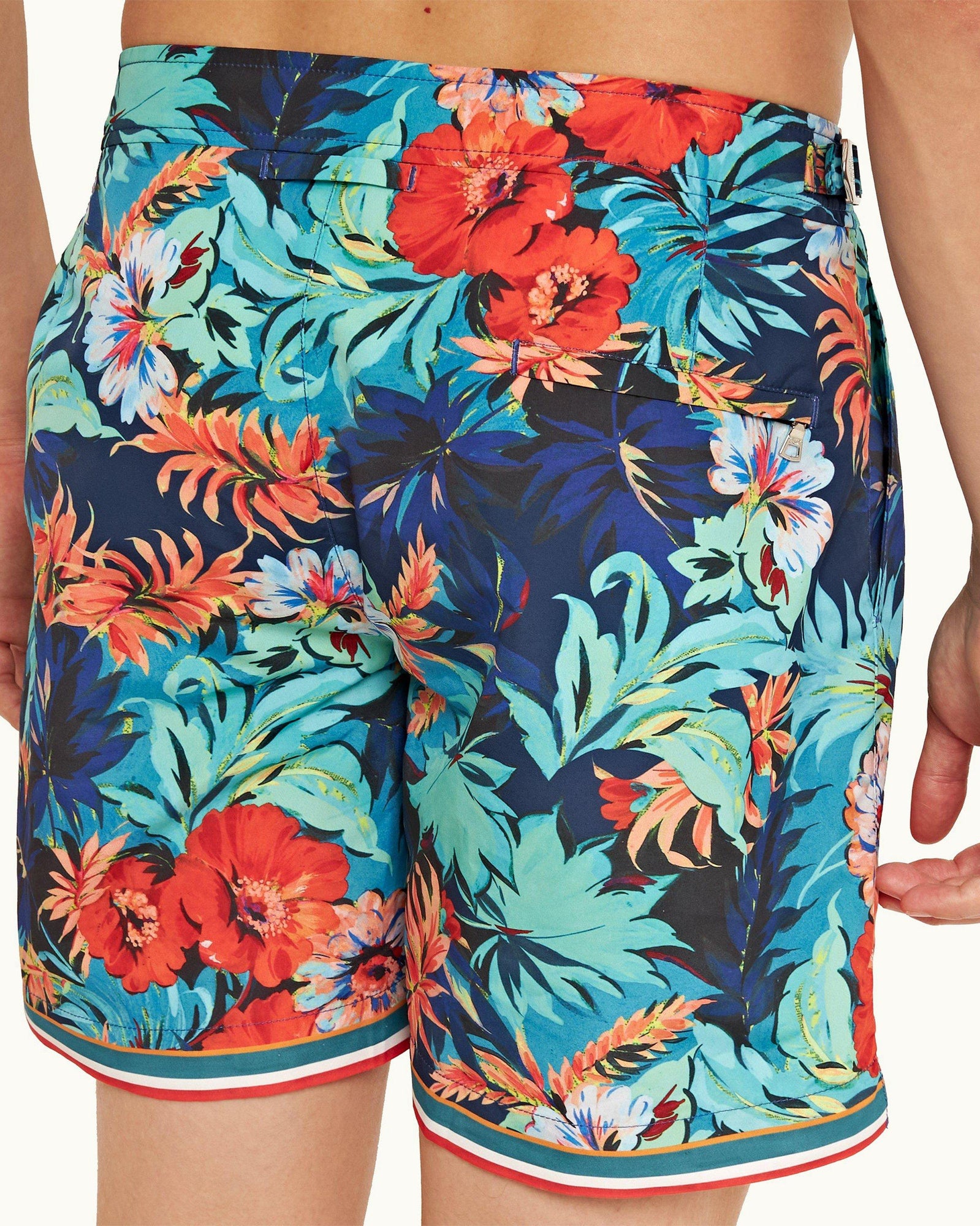 Multi Anemone Mid-Length Swim Shorts | Multicolour