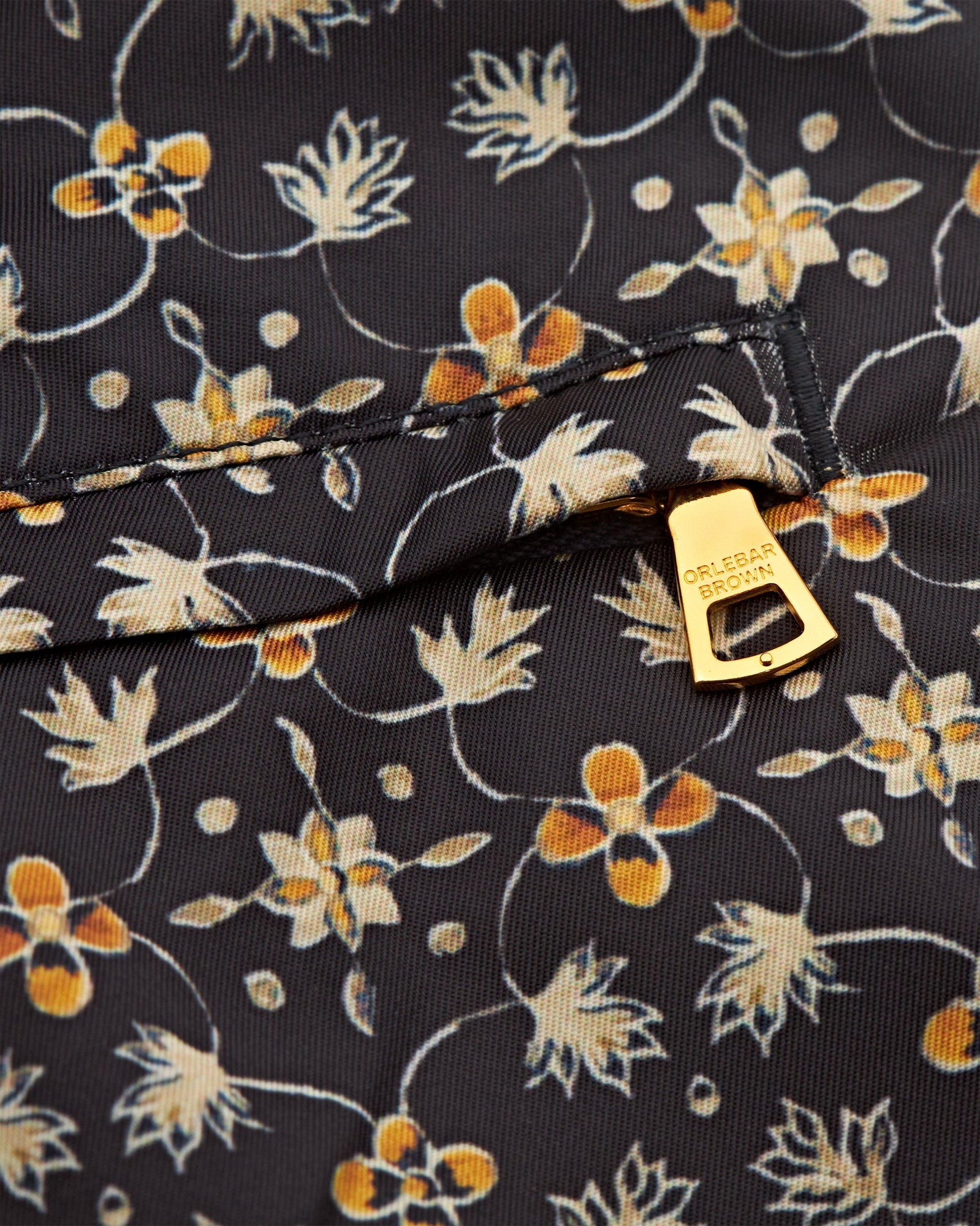 Bulldog Fiore Print Mid-Length Swim Shorts In Night Iris Blue | Night Iris