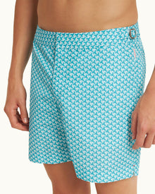 Bulldog Crystal Sea Gyre Mid-Length Swim Shorts | Crystal Sea