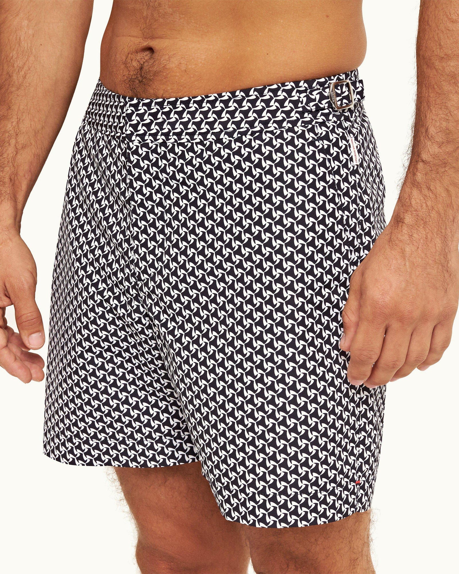 Bulldog Night Iris Gyre Mid-Length Swim Shorts | Night Iris