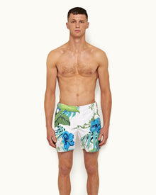 Cloud Islet Print Mid-Length Swim Shorts | Cloud