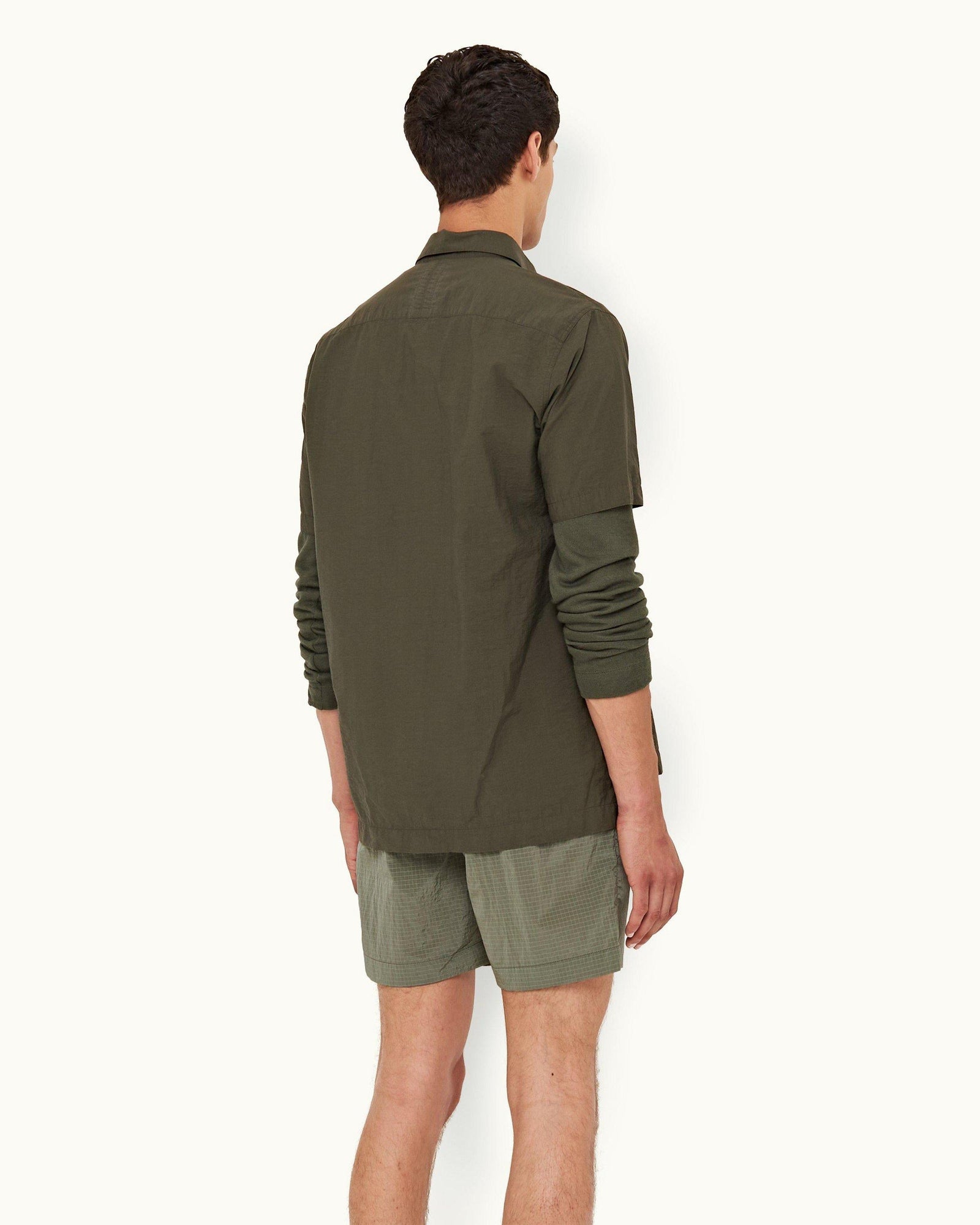 Parachute Green Ripstop Mid-Length Swim Shorts | Parachute Green