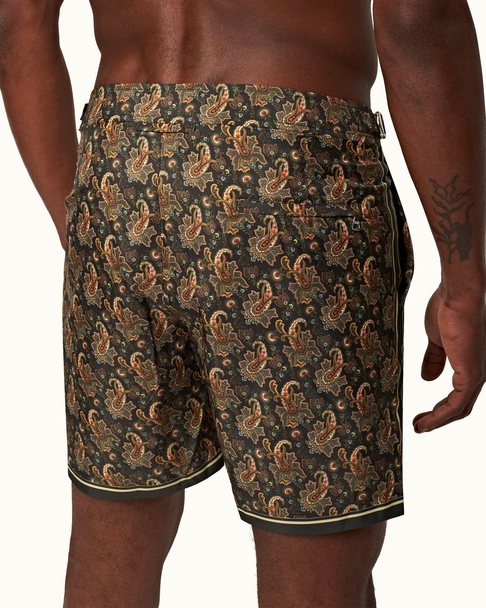 Palm Sunny Paisley Mid-Length Swim Shorts | Palm