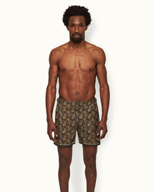 Palm Sunny Paisley Mid-Length Swim Shorts | Palm