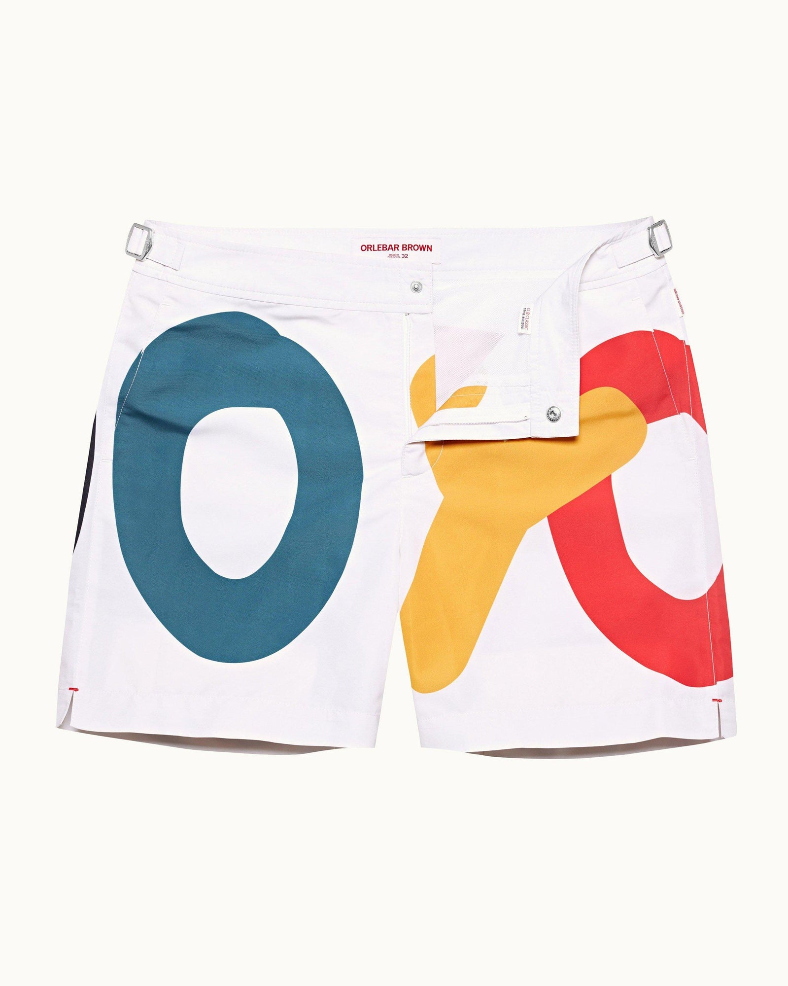 White Sand O.BUOY Mid-Length Swim Shorts | White Sand