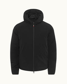 Bunec Black Down-fill Hooded Coat | Black