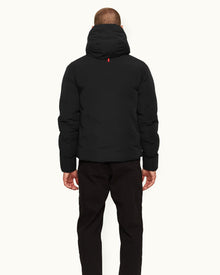 Bunec Black Down-fill Hooded Coat | Black