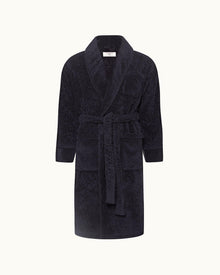 Dr No Towelling Robe Midnight Navy 007 Dr. No Towelling Bath Robe | Midnight Navy