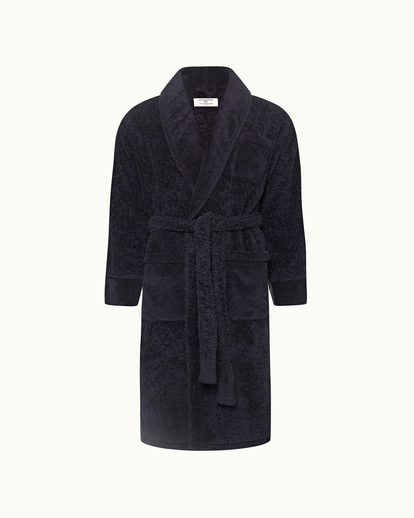 Dr No Towelling Robe Midnight Navy 007 Dr. No Towelling Bath Robe | Midnight Navy