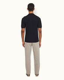 Seal Grey Tailored Fit Stretch-Cotton Chinos | Seal Grey
