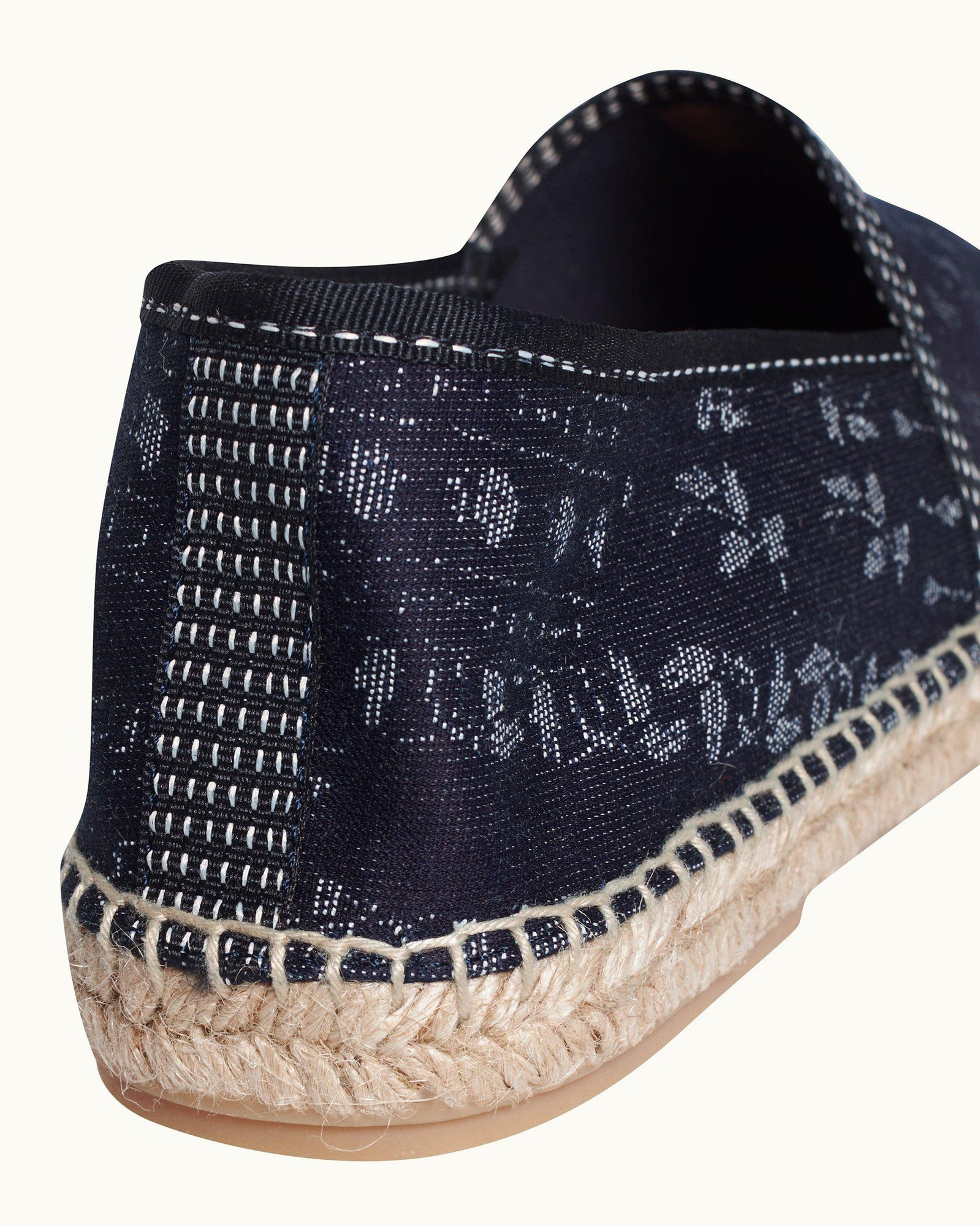 Indigo Solo Pastiche Multi-Stitch Espadrilles | Indigo