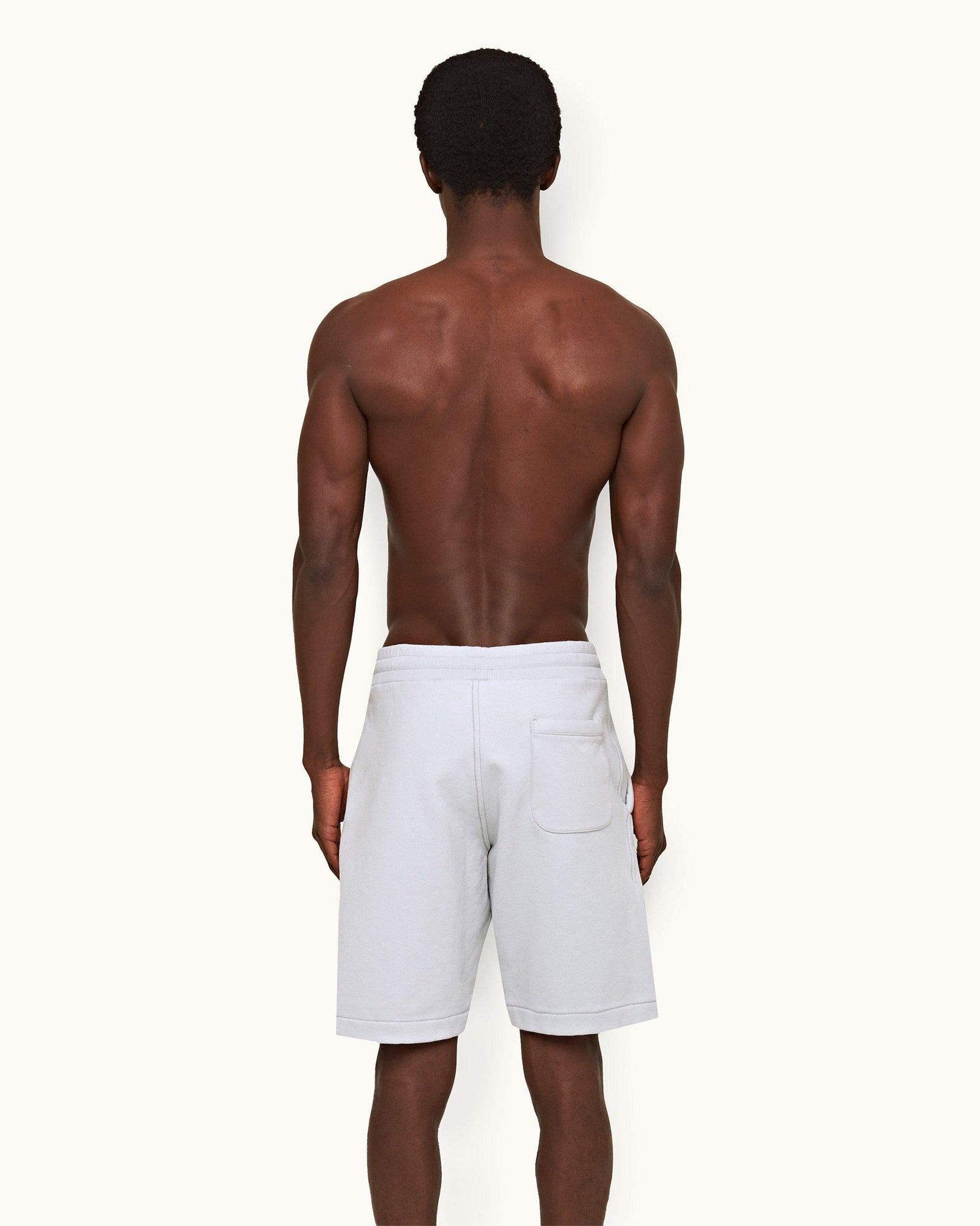 Serenity Blue Classic Fit Organic Cotton Sweat Shorts | Serenity Blue