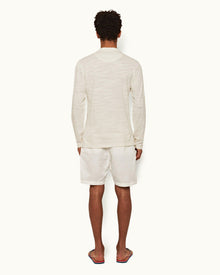 White Sand Classic Fit Garment Dye Long-Sleeve T-shirt | White Sand