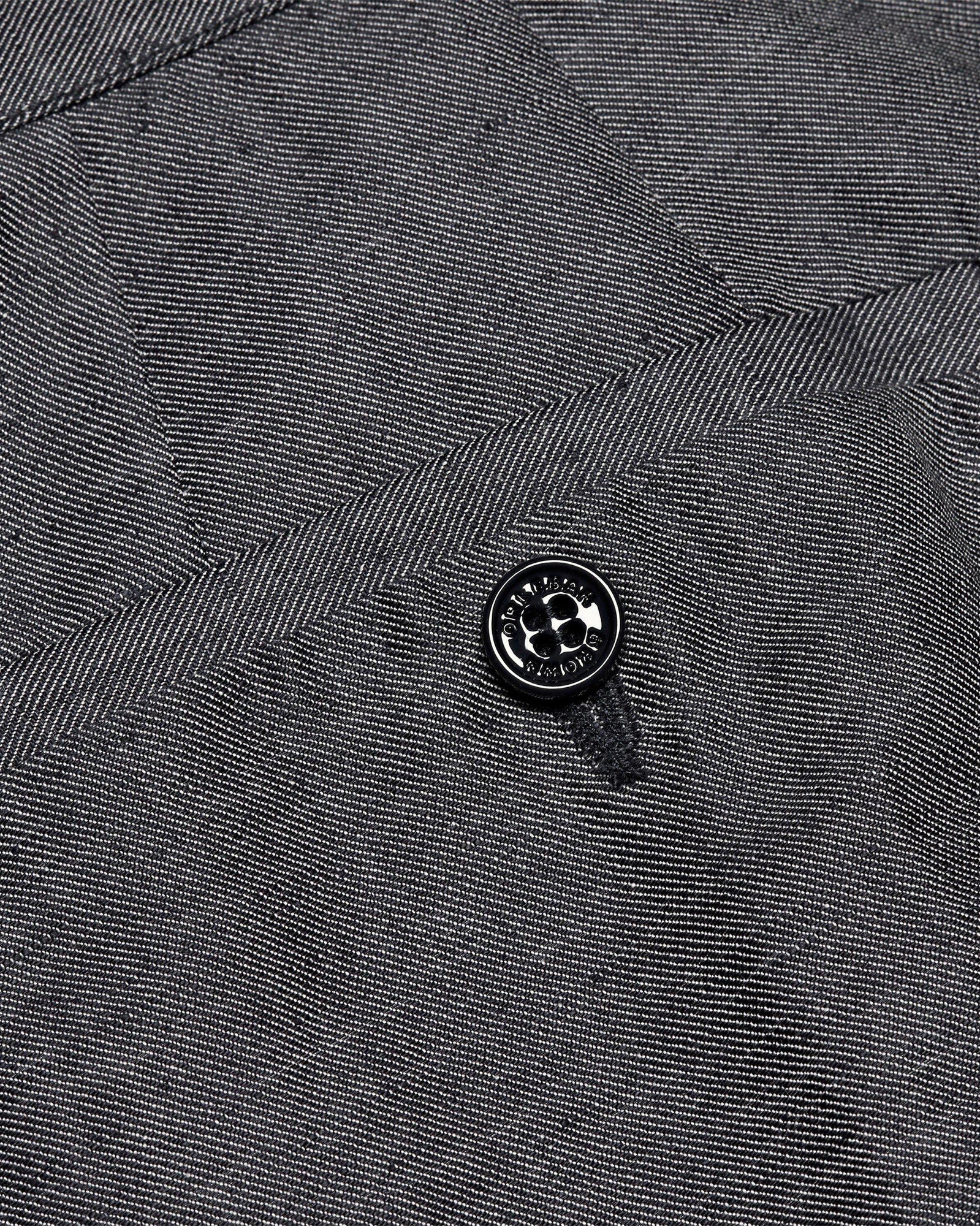 Harrop Linen Navy Two-Tone Effect Tailored Fit Cotton-Linen Shorts | Navy