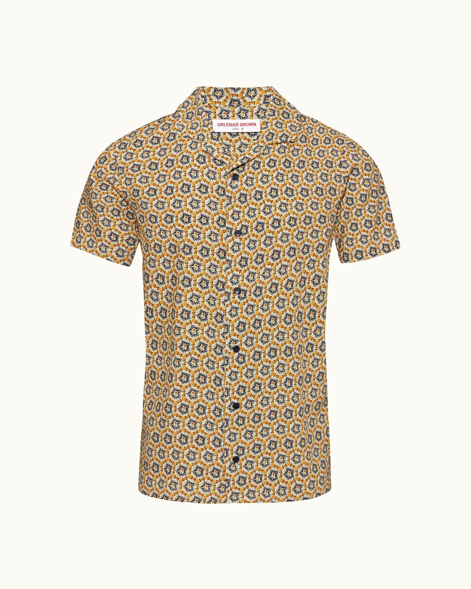 Hibbert Mango Roseate Print Classic Fit Capri Collar Shirt | Mango