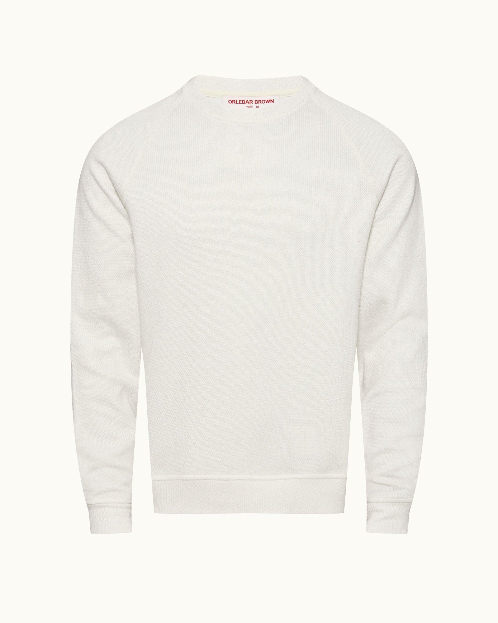 Hudson White Sand Relaxed Fit Crewneck Double-Faced Sweatshirt | White Sand