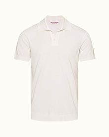 Jarrett Sandbar Classic Fit Knitted Rib Polo Shirt | Sandbar