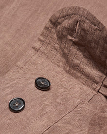 Relaxed Fit Luxury Italian Linen Shirt In Plum Wine Colour | Plum Wine