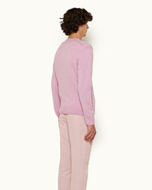 Lorca Cashmere Conch Pink Tailored Fit Cashmere Jumper | Conch Pink