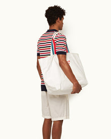 Mina Towelling Multi Towelling Stripe Tailored Fit Polo Shirt | Multi