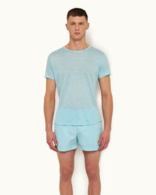 Pool Tailored Fit Crew Neck Linen T-shirt | Pool