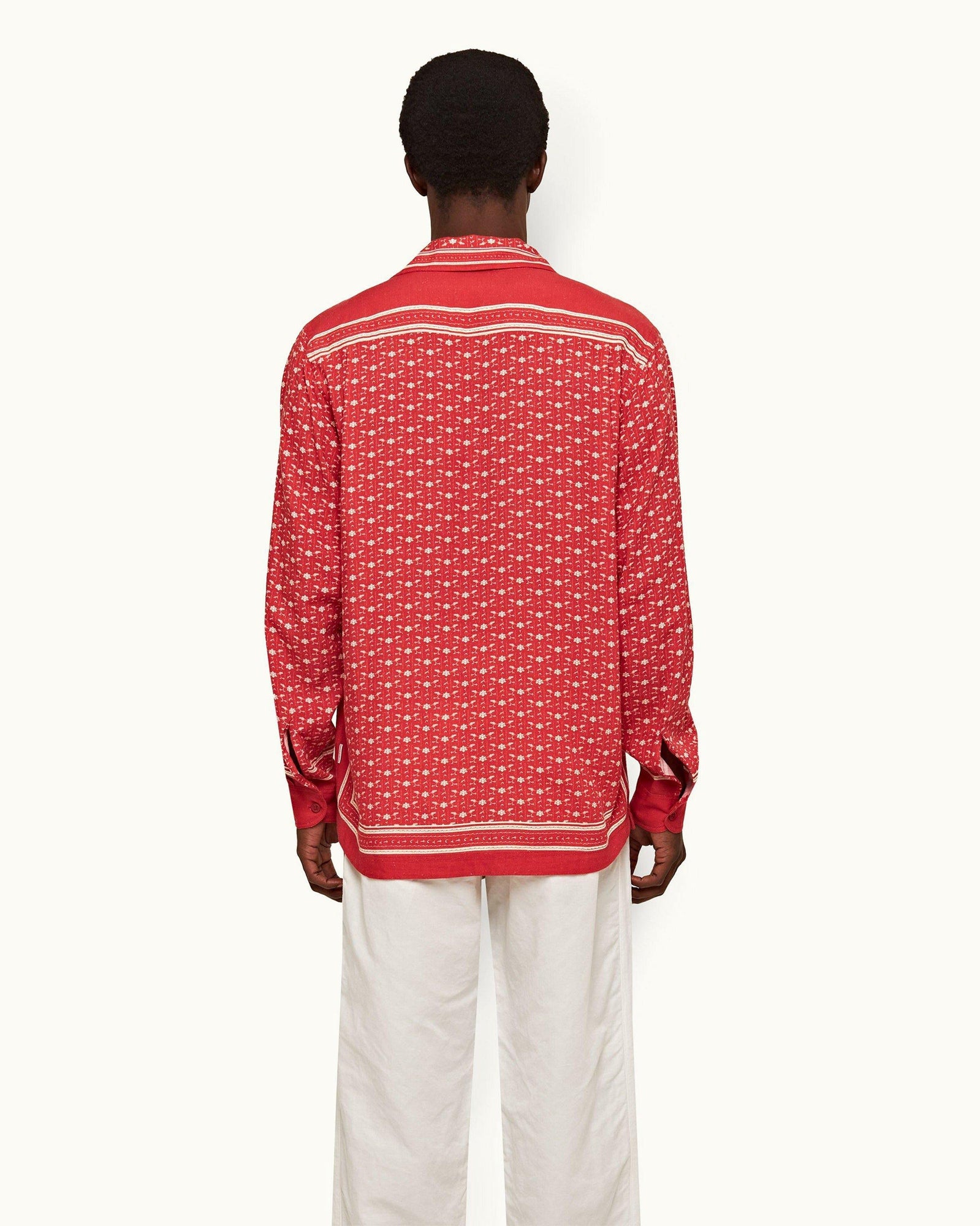 Vermillion/Sea Mist Bandana Relaxed Fit Overhead Shirt | Vermillion/Sea Mist