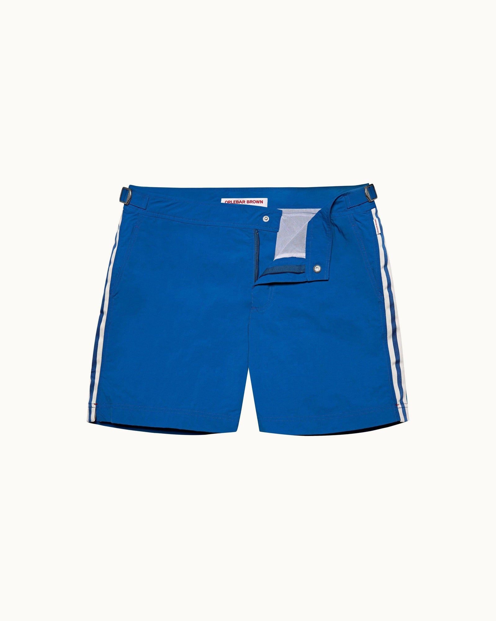 Kids | Signal Blue Bold Stripe Tape Classic Swim Shorts | Signal Blue
