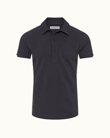 Piranha Grey Tailored Fit Cotton Polo Shirt | Piranha Grey
