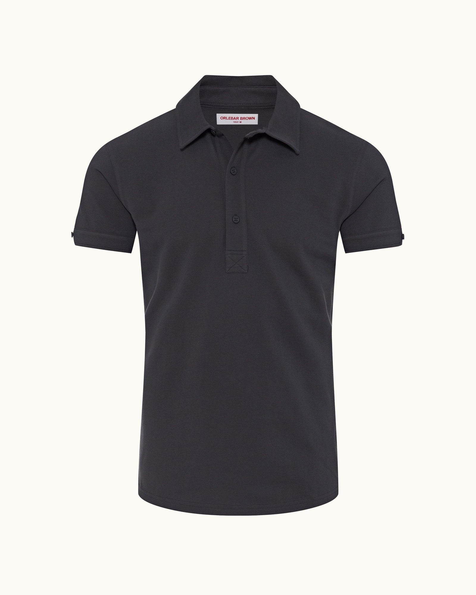 Piranha Grey Tailored Fit Cotton Polo Shirt | Piranha Grey