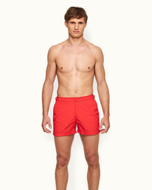 Setter Rescue Red Shorter-Length Swim Shorts | Rescue Red