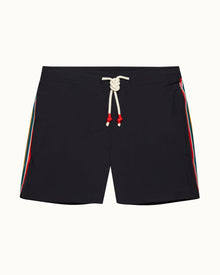 Standard Bonded Night Iris Mid-Length Bonded Drawcord Swim Shorts | Night Iris