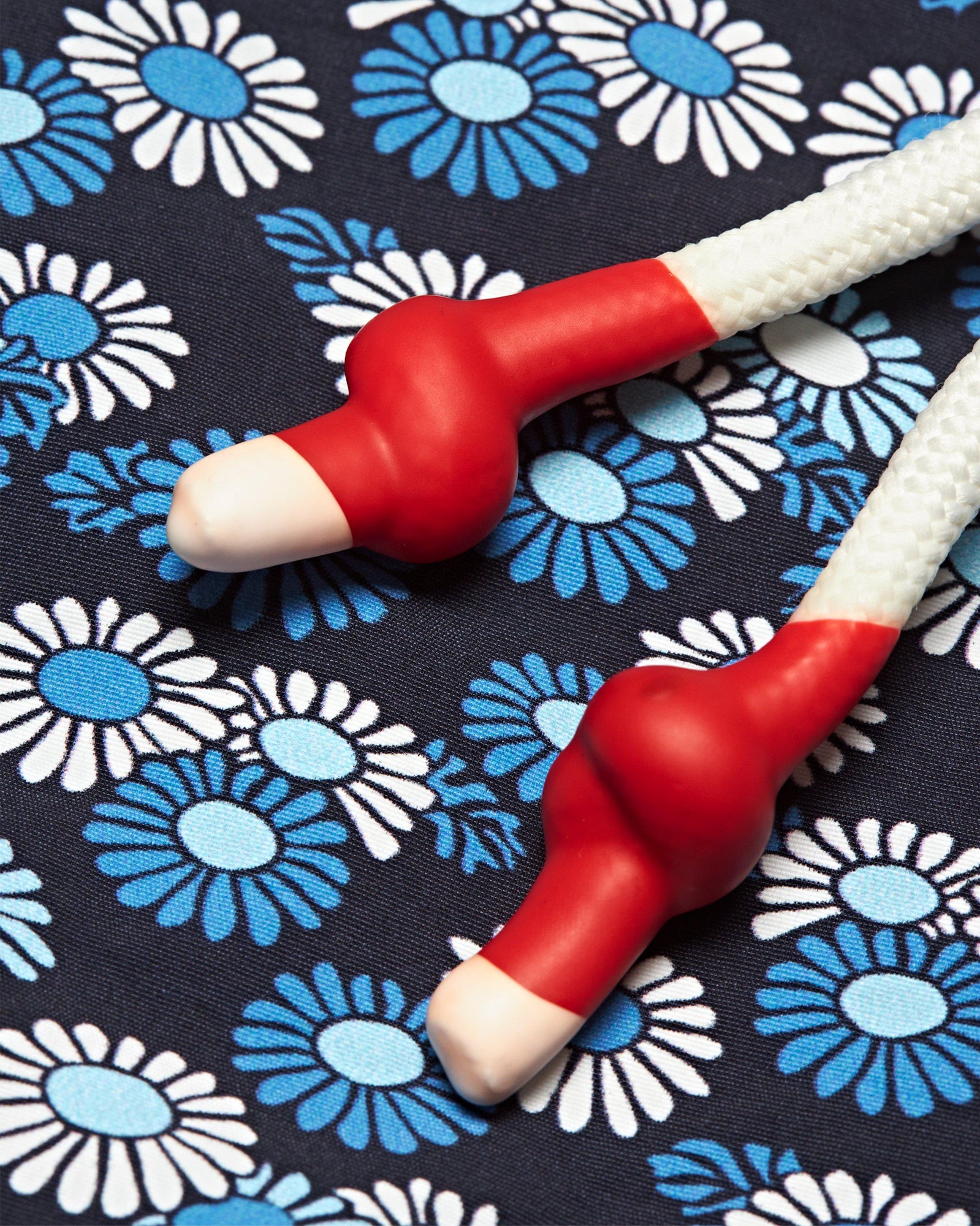 Standard Night Iris/Powdered Sky Floral Fantasy Mid-Length Drawcord Swim Shorts | Night Iris/Powdered Sky