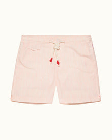 Standard Rose/White Fern Mid-Length Swim Shorts | Rose/White