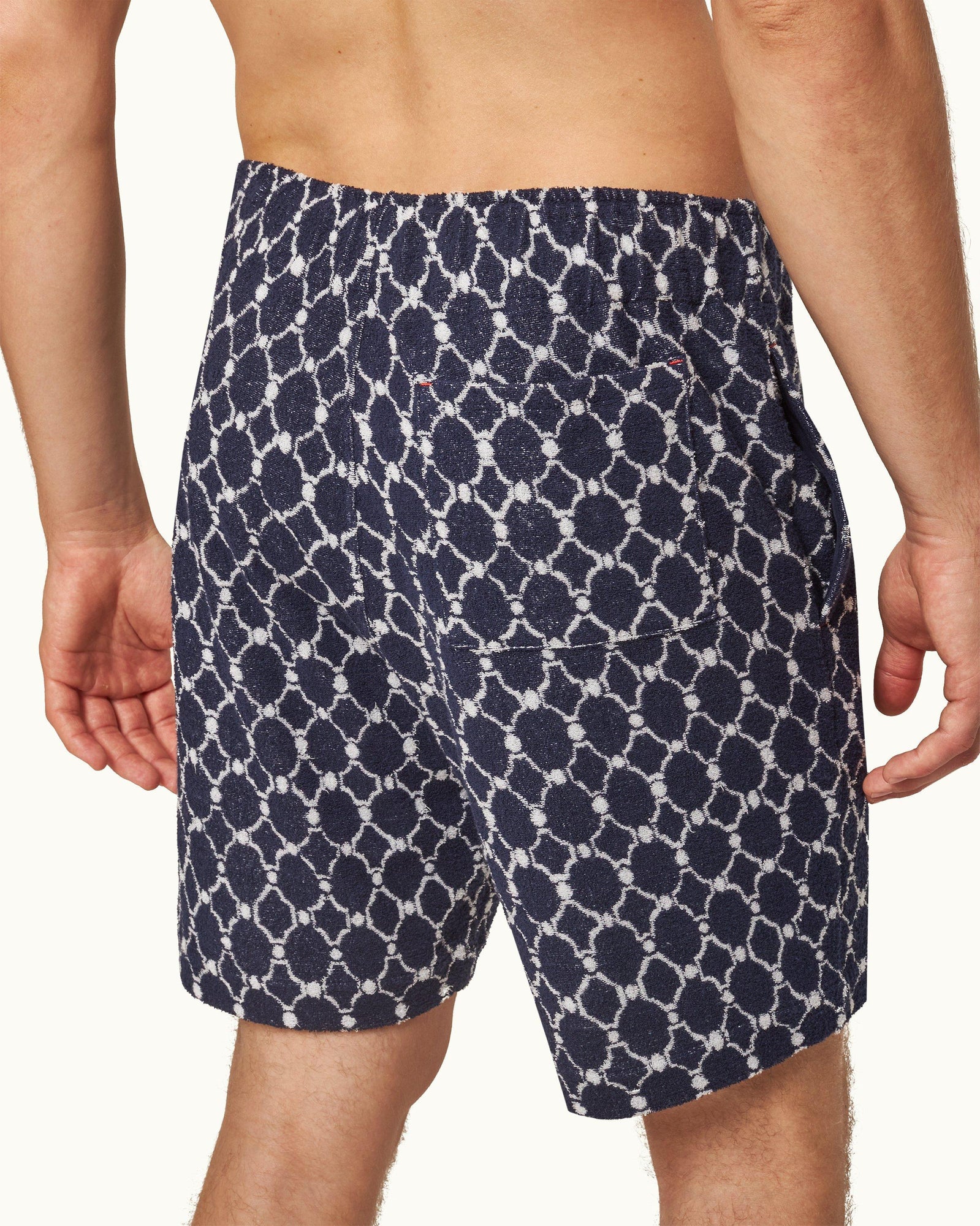 Men | Trevone Towelling Jogger Short | Midnight Navy
