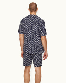 Men | Trevone Towelling Jogger Short | Midnight Navy