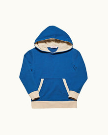 Kids | Night Iris Organic Cotton Tailored Fit Hooded Sweatshirt | Night Iris